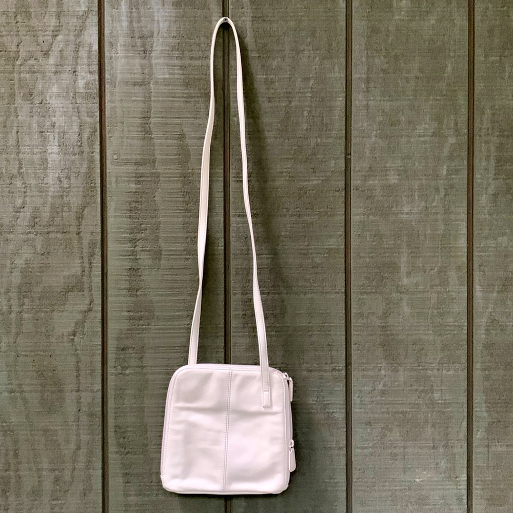 Sleek leather crossbody